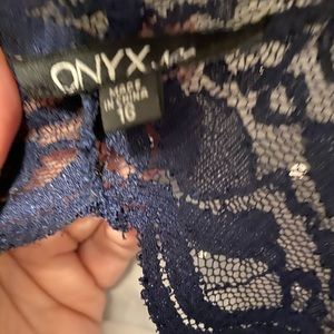 Onyx Dresses - Navy Blue Sequin Gown Onyx Dresses - Navy Blue Sequin Gown